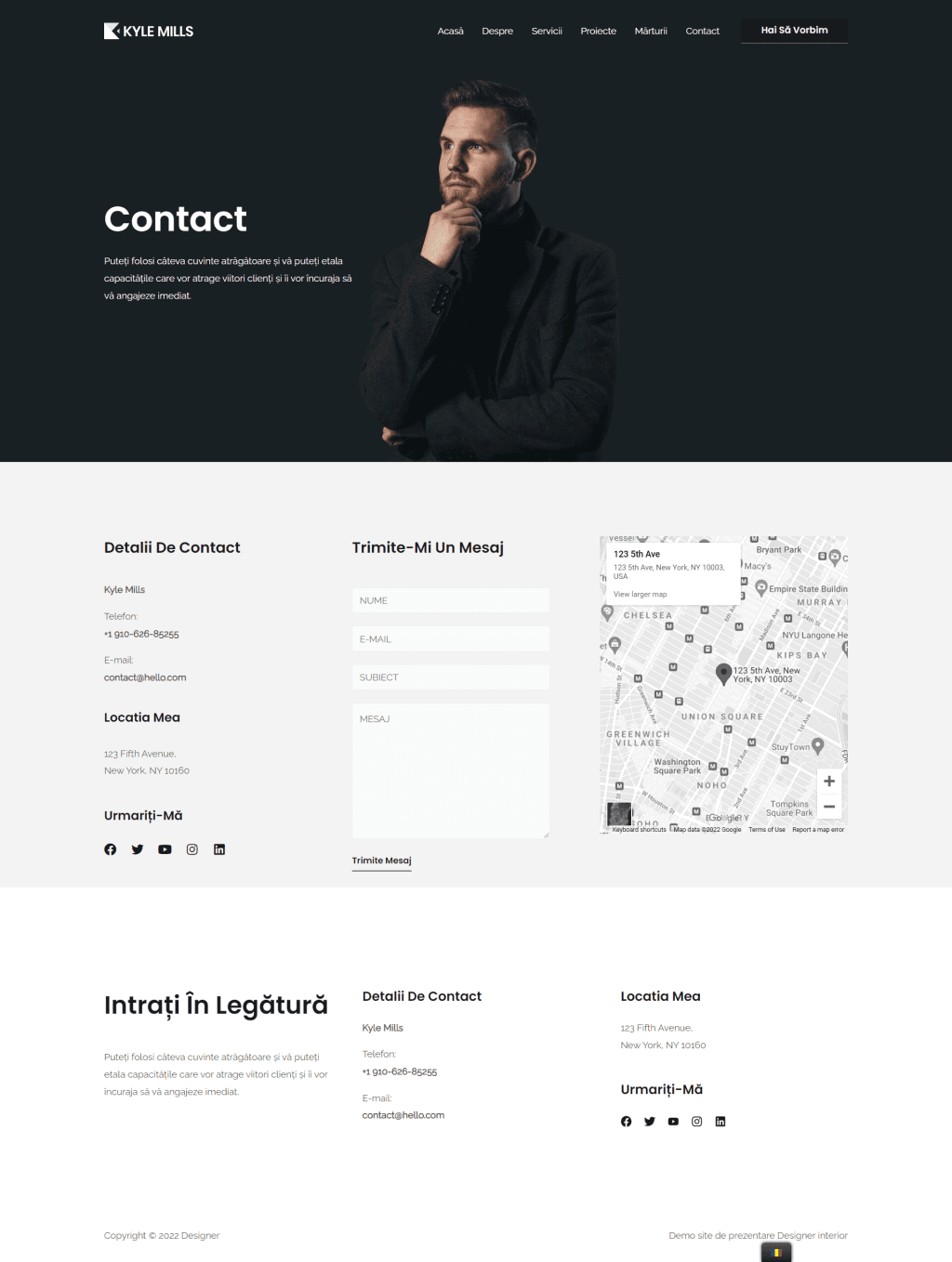 designer interioare contact