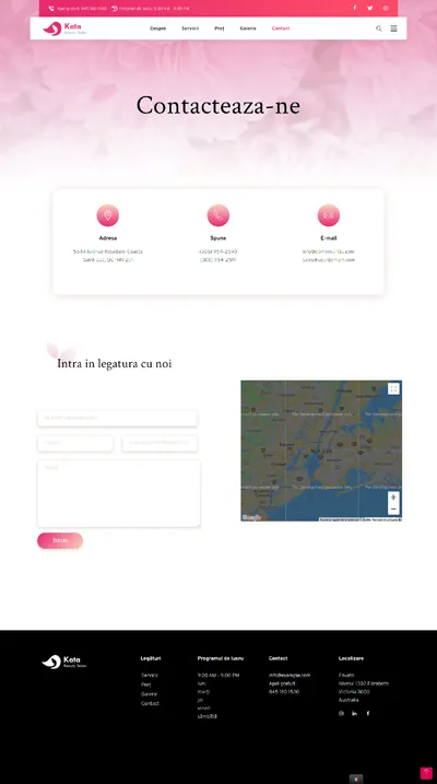 beauty salon contact