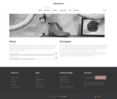 Online Clothing Store Demo page about