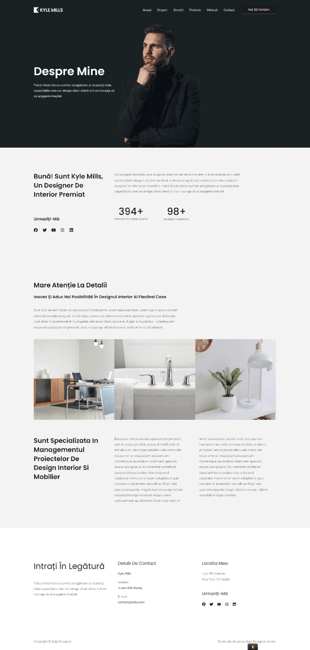 designer interioare despre