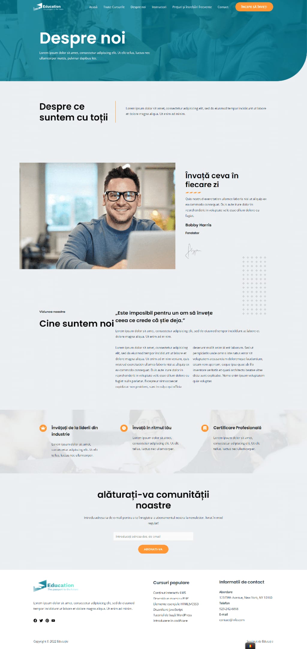 education about